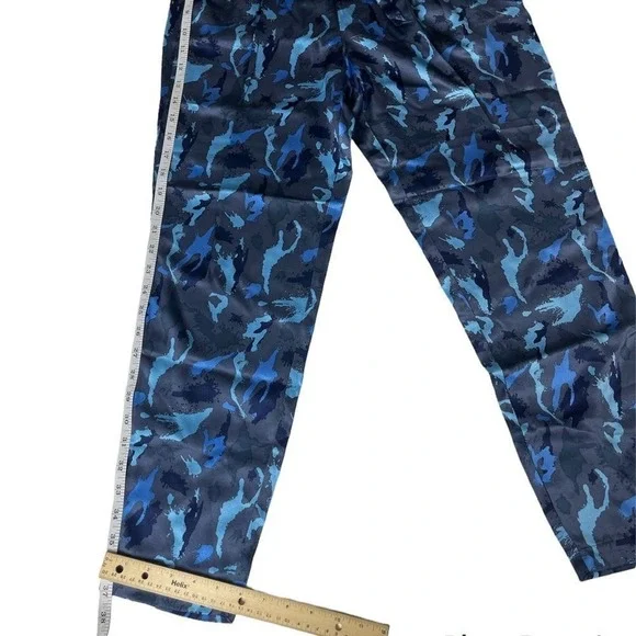 L'AGENCE Madeline High‎ Waist Silk Safari Camo Blue Prints Pants Size 2